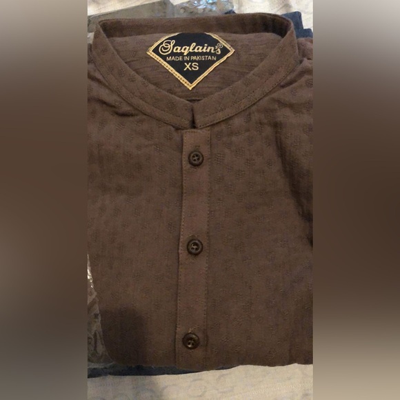 Pakistani Indian Bollywood 2 pc kameez kurta mens size SMALL - Picture 15 of 17